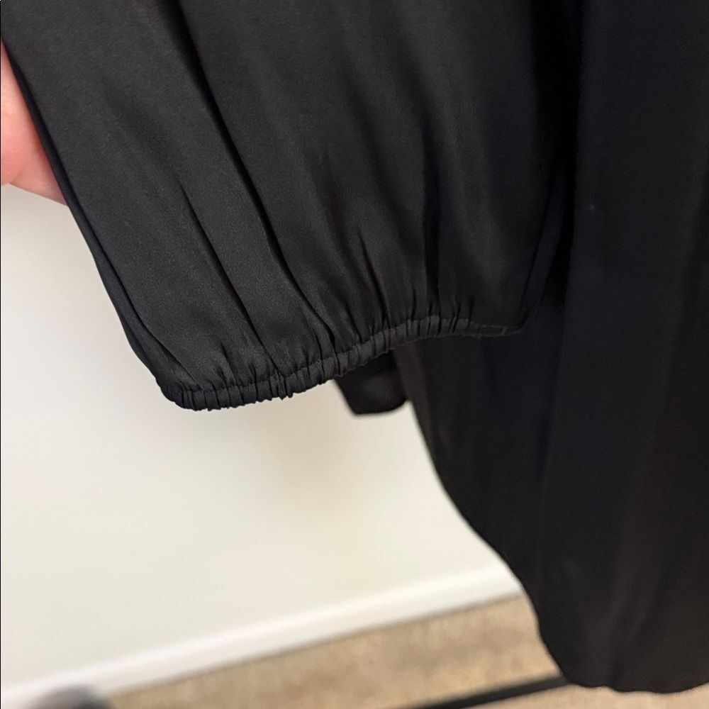 J. Crew Black Ruffled Blouse - Picture 5 of 6